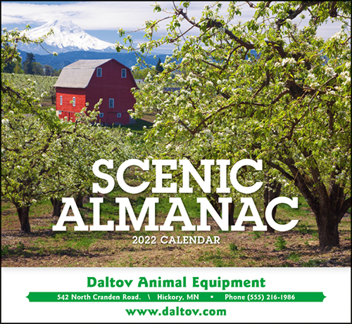 Scenic Almanac Wall Calendar for 2022